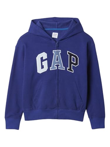 GAP Boys' Logo Hoodie Hooded Full Zip Sweatshirt