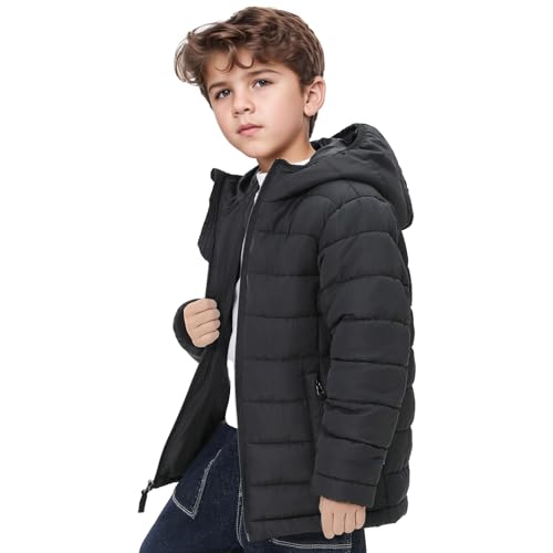 Kids Water-Resistant Hooded Puffer Winter Jacket