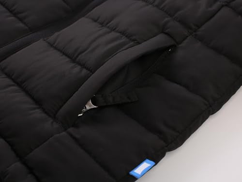 Beautiful Giant Unisex Kids Puffer Jacket, Water-Resistant Hooded Winter Coat for School Play, Sizes 2T-18