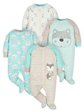 Gerber baby-boys 4 Pack Sleep 'N Play Footie