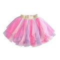 DXTON Girls Rainbow Flower Tulle Skirt Toddler Tutu Girls Clothes
