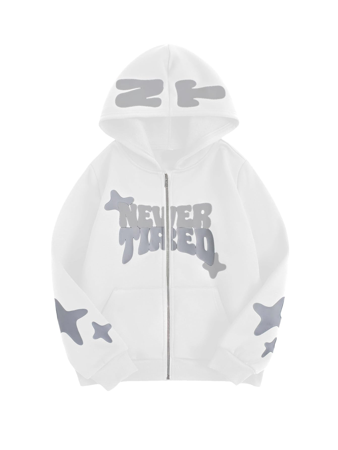 SOLY HUX Boy's Zip Up Hoodies Sweatshirt Y2k Letter Graphic Long Sleeve Streetwear Jacket