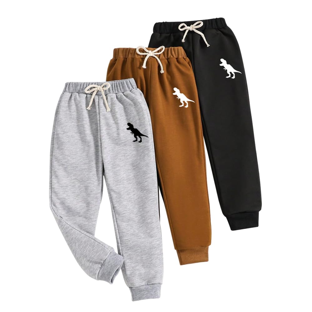 Toddler Boys 3-Pack Dinosaur Graphic Jogger Sweatpants