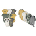Gerber Baby Boys' 8-pack Short Sleeve Onesies and 4-Pack Sleep 'N Play Clothing Bundle, Tiger, 0-3M