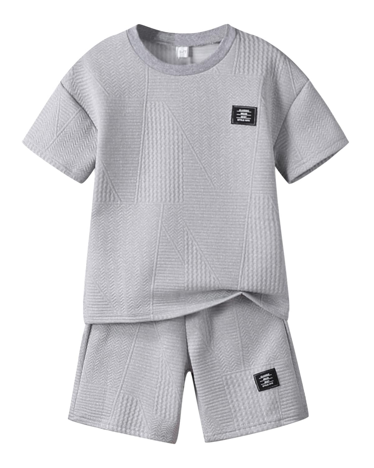 Cakaner Tween Boys Clothes Summer Short Sleeve Top & Shorts Set 2-Piece Casual Outfit Size 6-12 Years