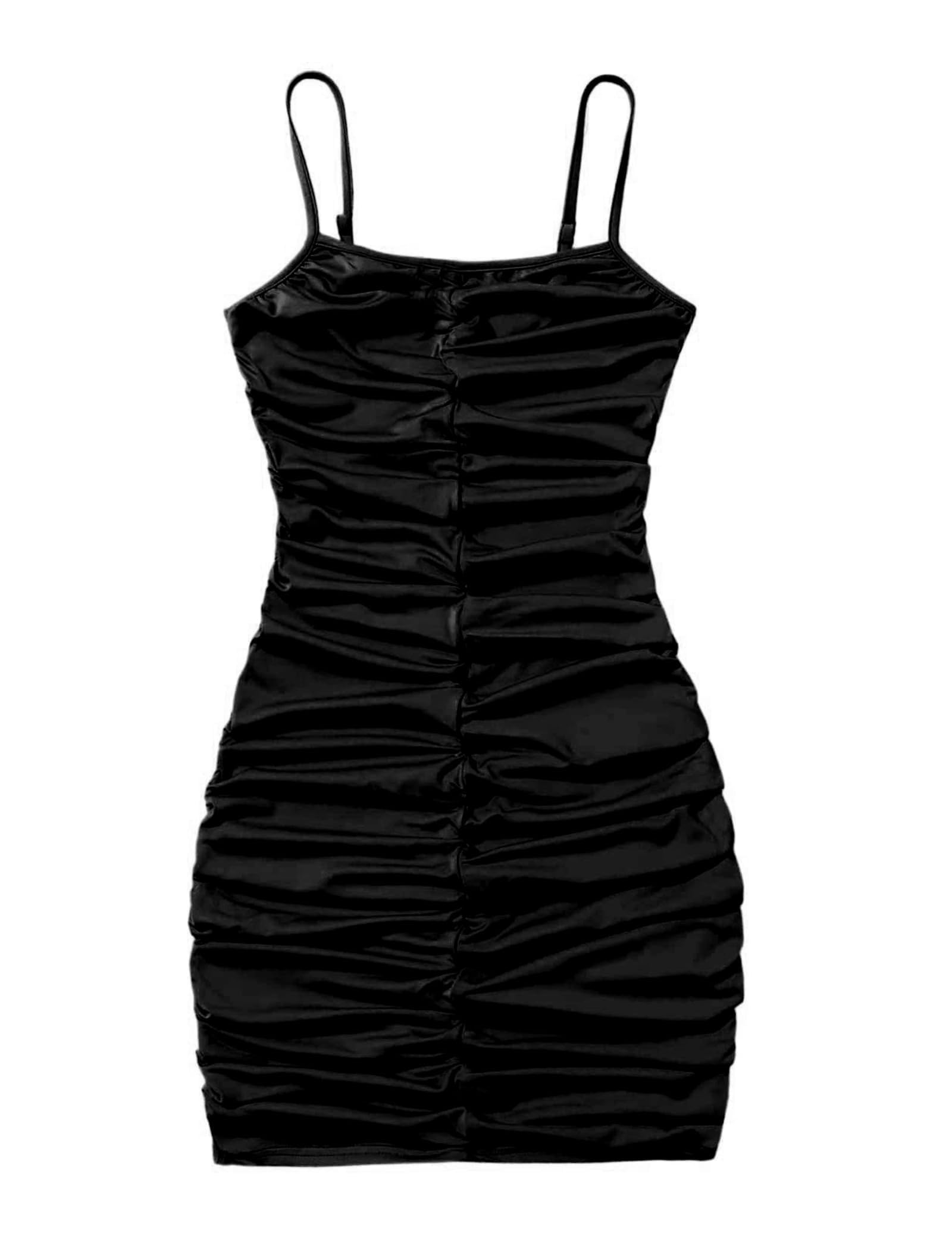 EXARUS Girls Teen School Dance Formal Dress Tween Prom Party Special Occasion Graduation Short Fitted Bodycon Dresses