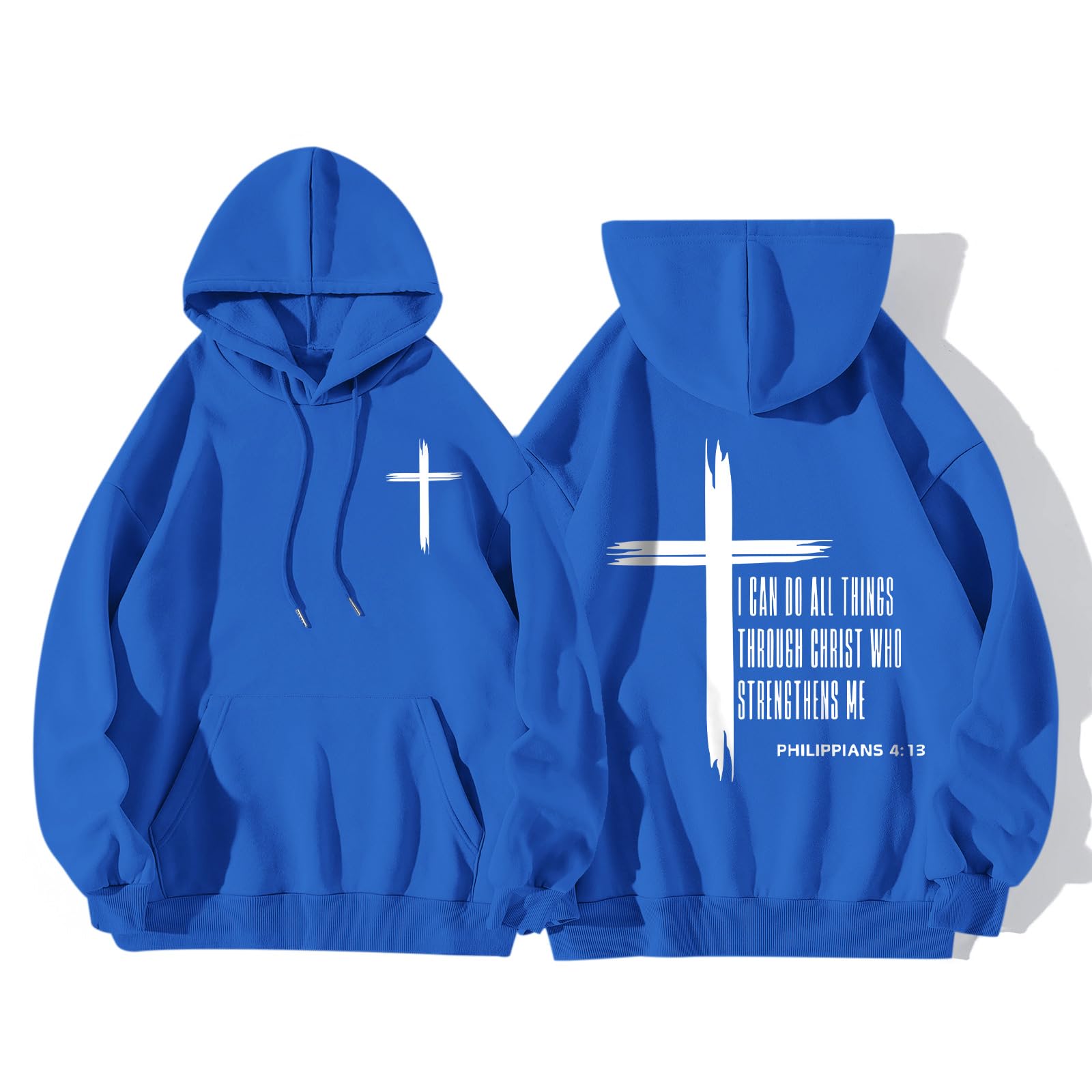 KEEVICI Christian Graphic Hoodies For Teen Boys Jesus Hoodie Faith God Sweatshirt Bible Verse Pullover Religious Tops