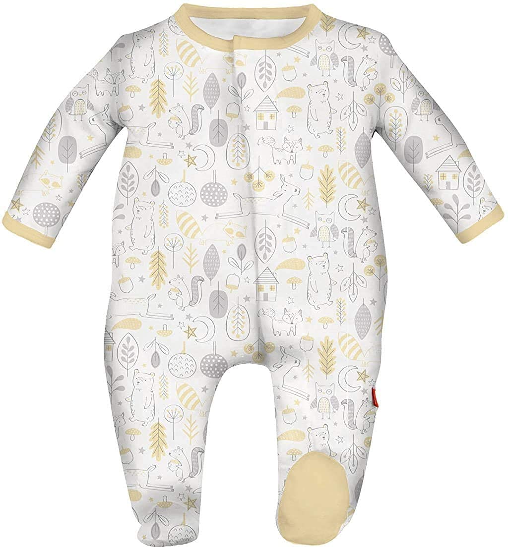 Magnetic Me Footie Pajamas Soft Modal Baby Sleepwear with Quick Magnetic Fastener | Boys and Girls Sleeper Preemie-24 Months