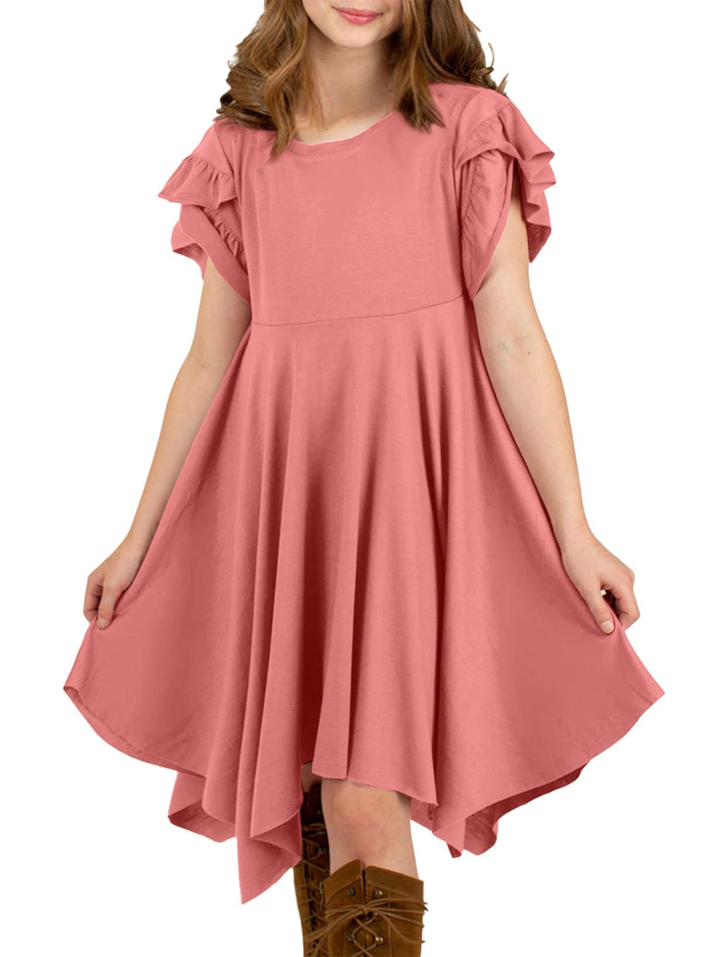 blibean Tween Girls Summer High Low Boho Dresses Size 4-15 Years