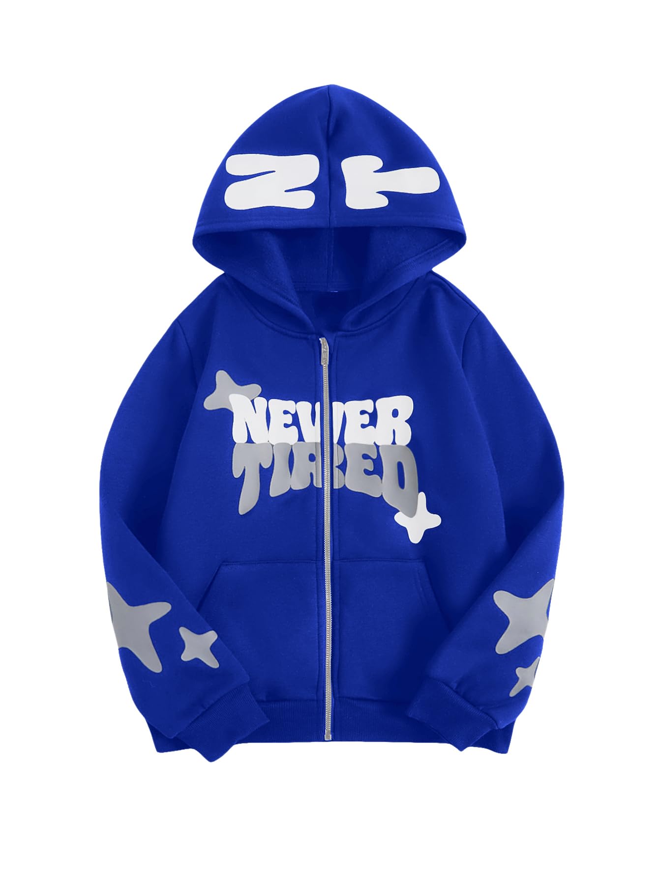 SOLY HUX Boy's Zip Up Hoodies Sweatshirt Y2k Letter Graphic Long Sleeve Streetwear Jacket