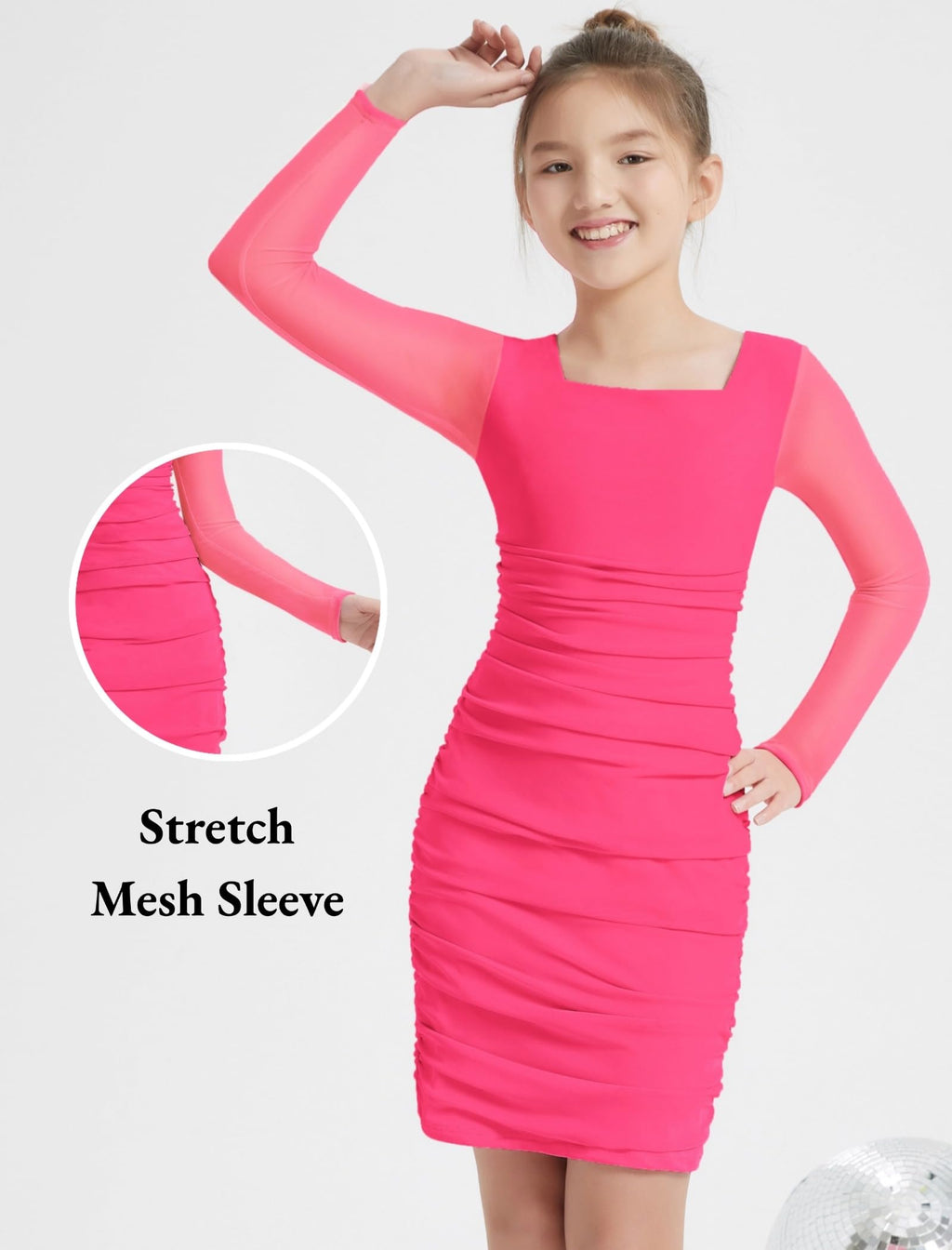 EXARUS Girls Teen School Dance Formal Dress Tween Prom Party Special Occasion Graduation Short Fitted Bodycon Dresses