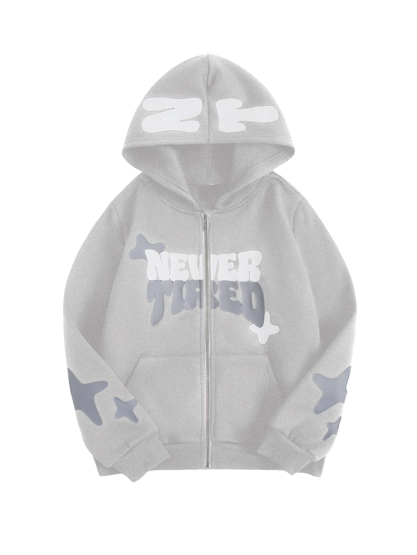SOLY HUX Boy's Zip Up Hoodies Sweatshirt Y2k Letter Graphic Long Sleeve Streetwear Jacket