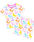 babee Reshinee Bamboo Viscose Toddler Unicorn Mermaid Girls Kids Pajamas Short Sleeve Summer Cool Snug fit Pjs 12M-8Y 2pcs
