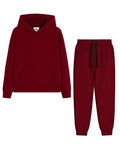 MERIDIANO Boys Sweatsuit 2 Piece Outfits Cozy Athletic Tracksuit Set Pullover Hoodie and Jogger Pants Kids Clothes Size 5-16