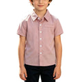 Back to School Polo Shirts for Boys Collared Short Sleeve Button Down Cotton Uniform Tops Daily Casual Outdoor Wear Clothes