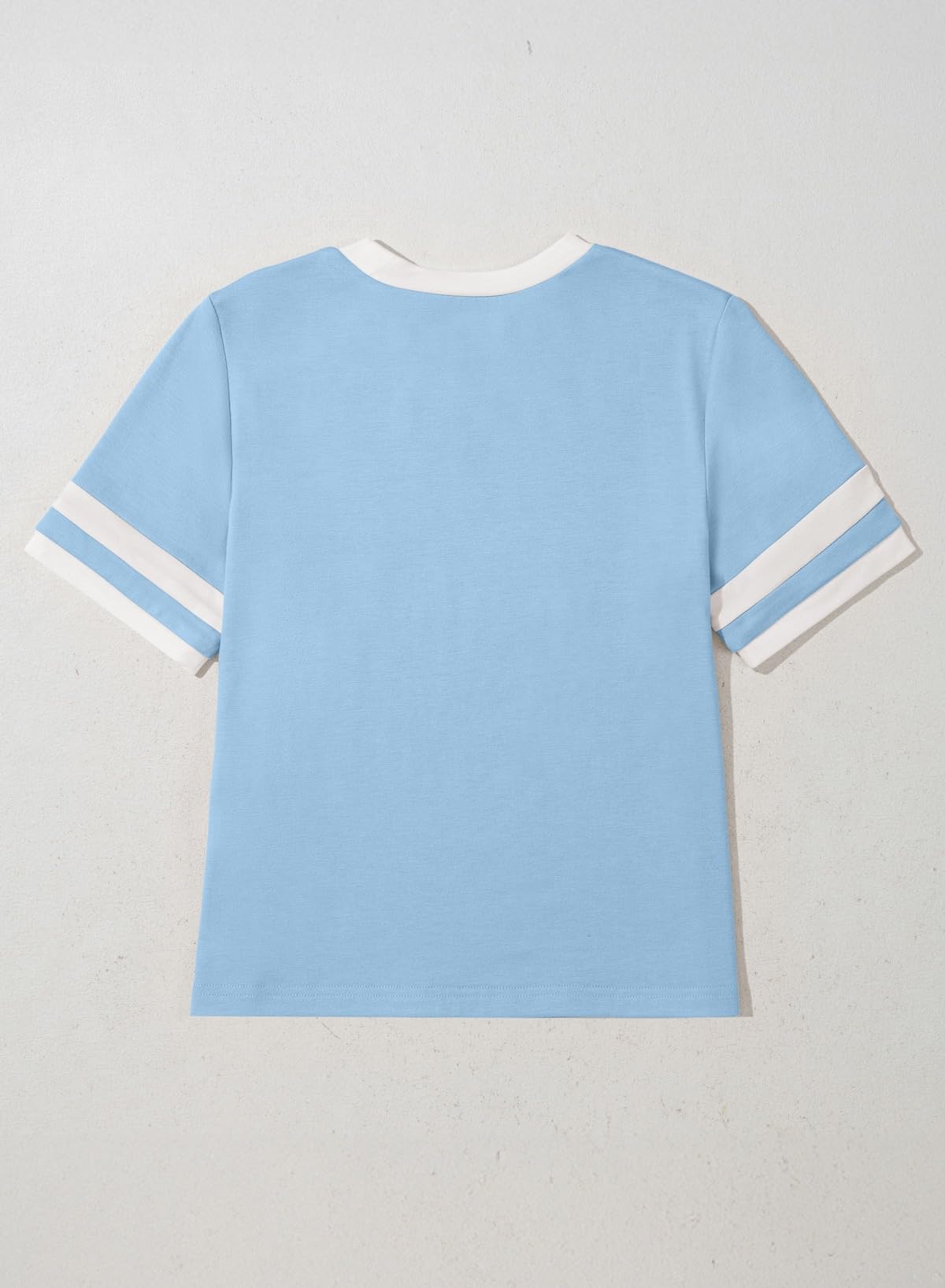 blibean Girls T Shirts Short Sleeve Tees Loose Fit Colorblock Summer Tops Size 6-15 Years