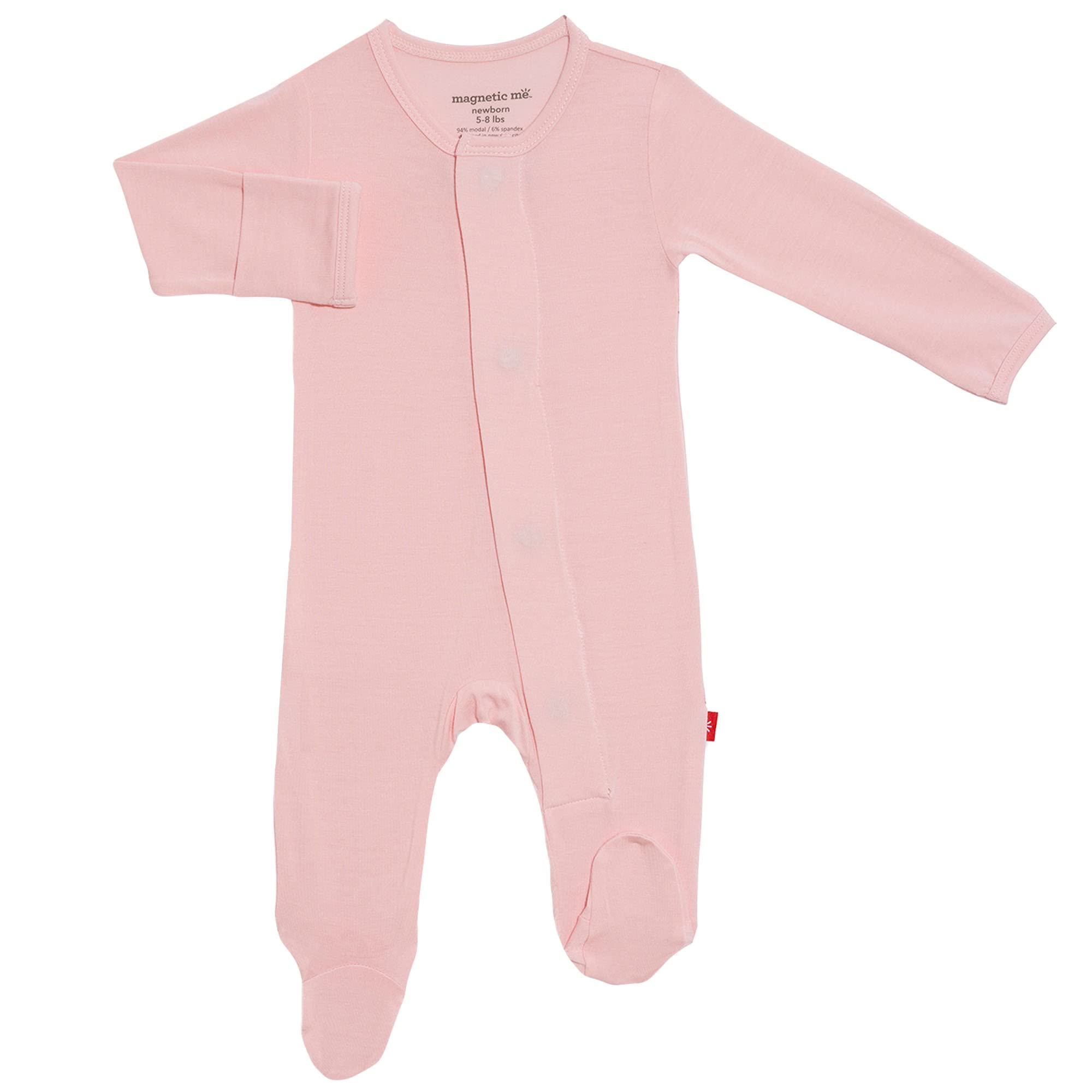 Magnetic Me Footie Pajamas Soft Modal Baby Sleepwear with Quick Magnetic Fastener | Boys and Girls Sleeper Preemie-24 Months