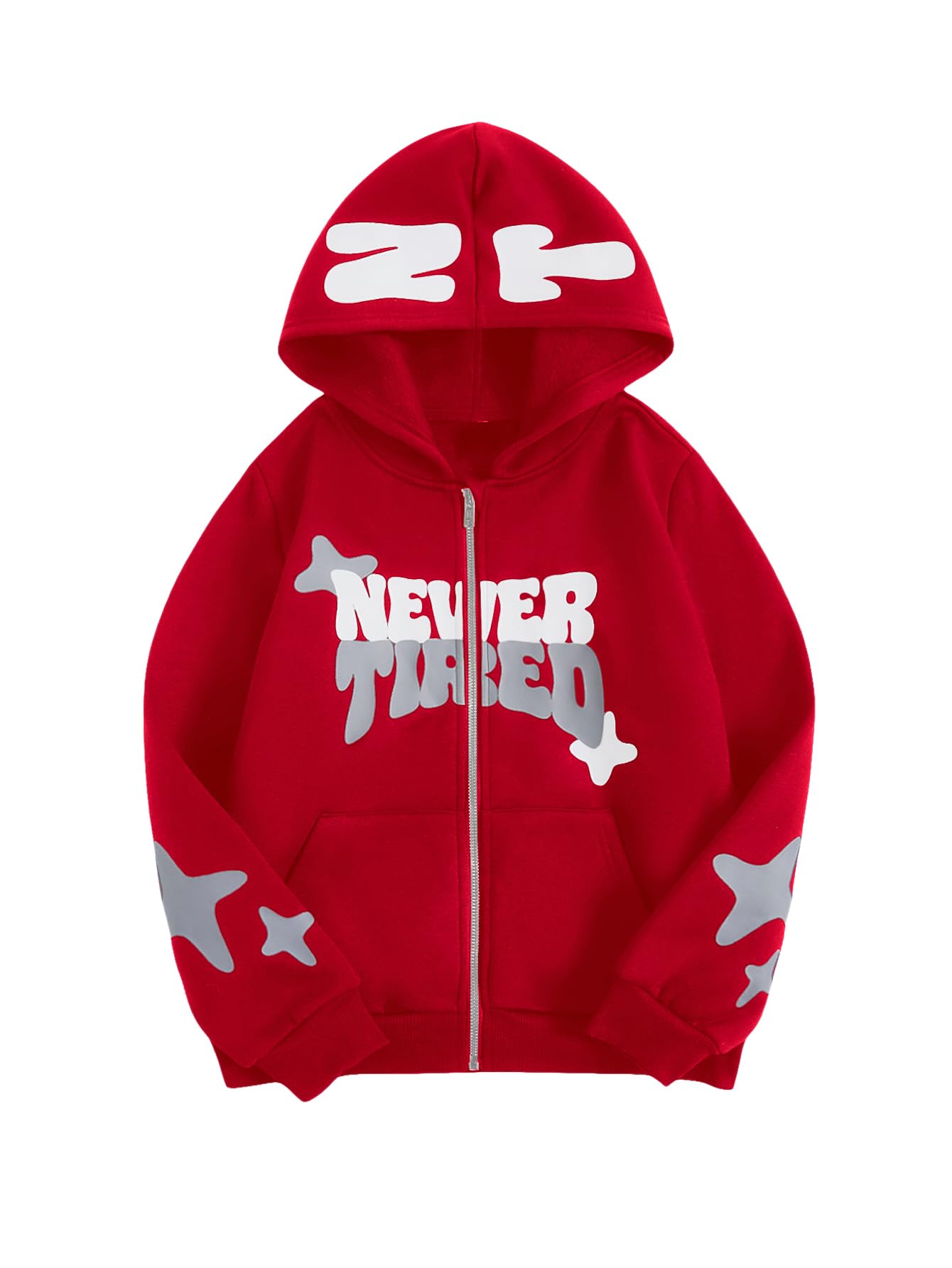 SOLY HUX Boy's Zip Up Hoodies Sweatshirt Y2k Letter Graphic Long Sleeve Streetwear Jacket