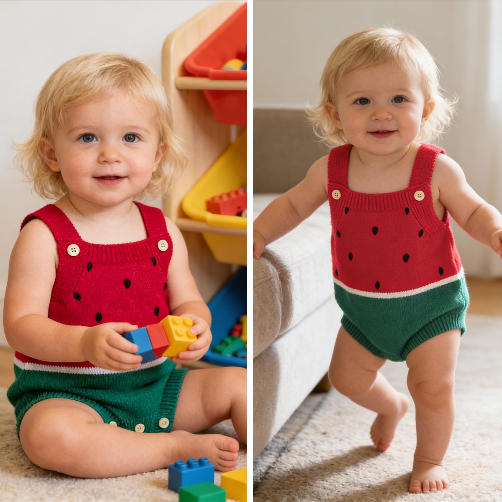 Simplee kids Baby Girls Sunflower Knit Rompers Knit Clothes for Newborn Baby Girls