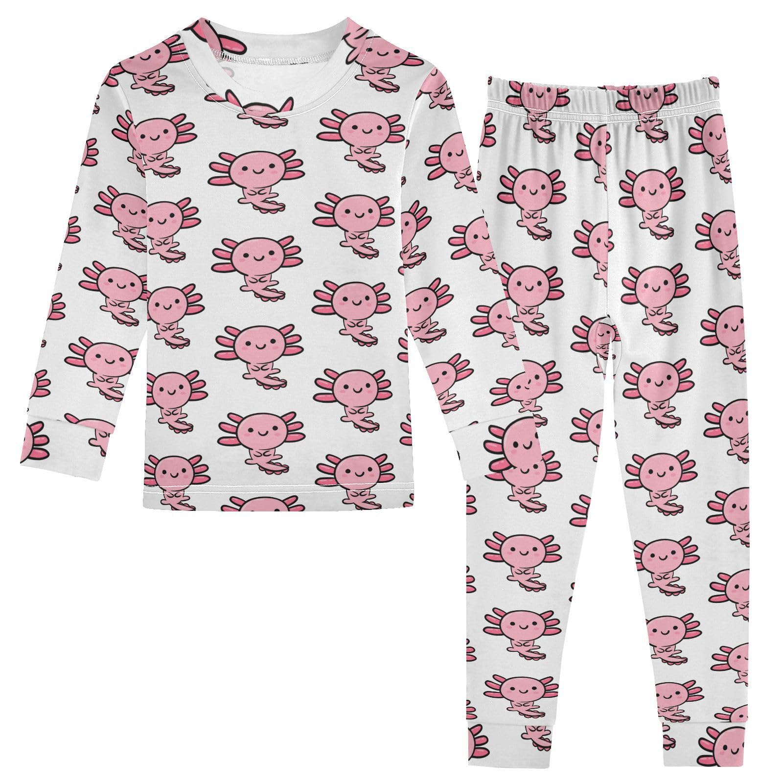 SLHKPNS Pajama Sets Long Sleeve Soft Comfy Sleepwear 2 Piece PJS 3-8 Years