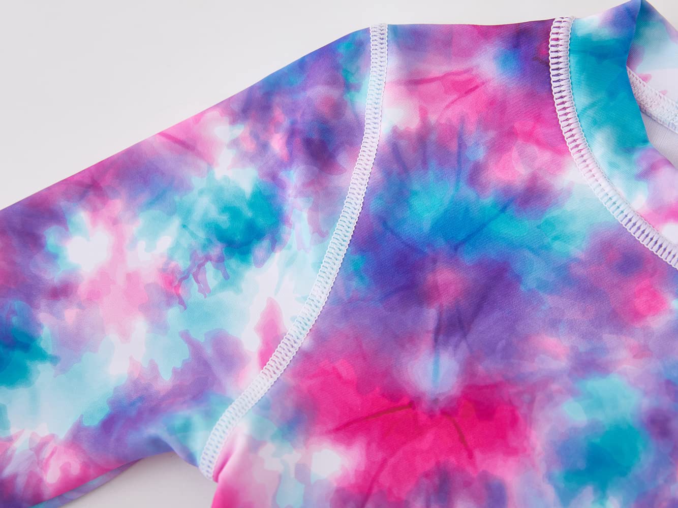 UMELOK Toddler and Little Girls Rash Guard Sets with Bikini Bottoms Swimwear