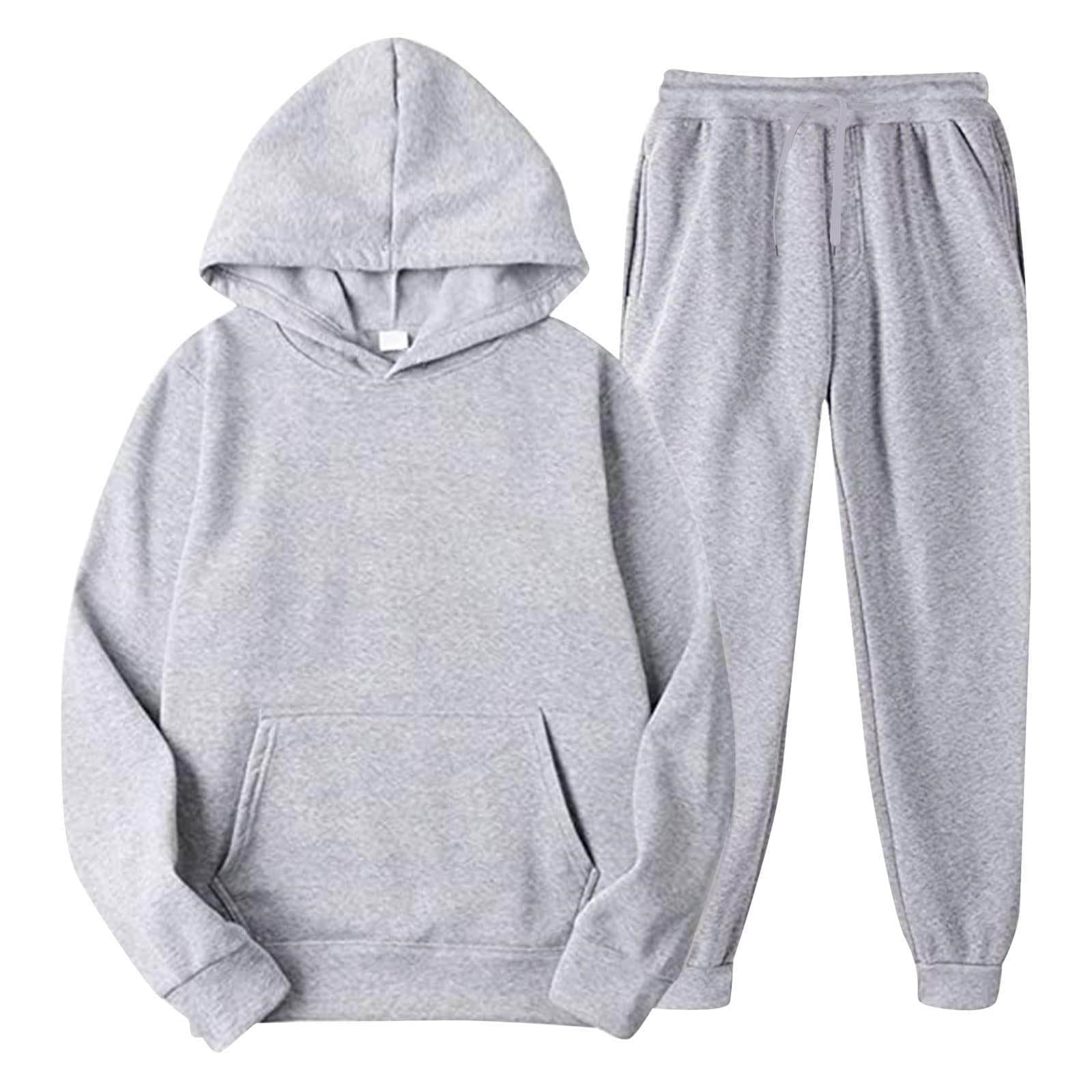 Girls Boys 2 Piece Outfits Sweatsuit Pullover Hoodie Sweatshirt and Sweatpant Tracksuit Athletic Jogger Sets Kids Sportswear