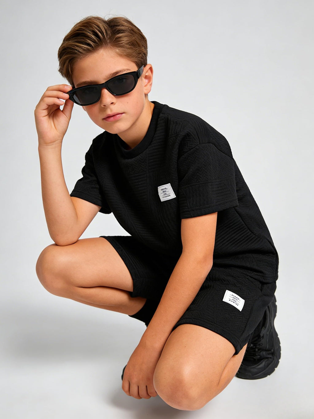 Cakaner Tween Boys Clothes Summer Short Sleeve Top & Shorts Set 2-Piece Casual Outfit Size 6-12 Years