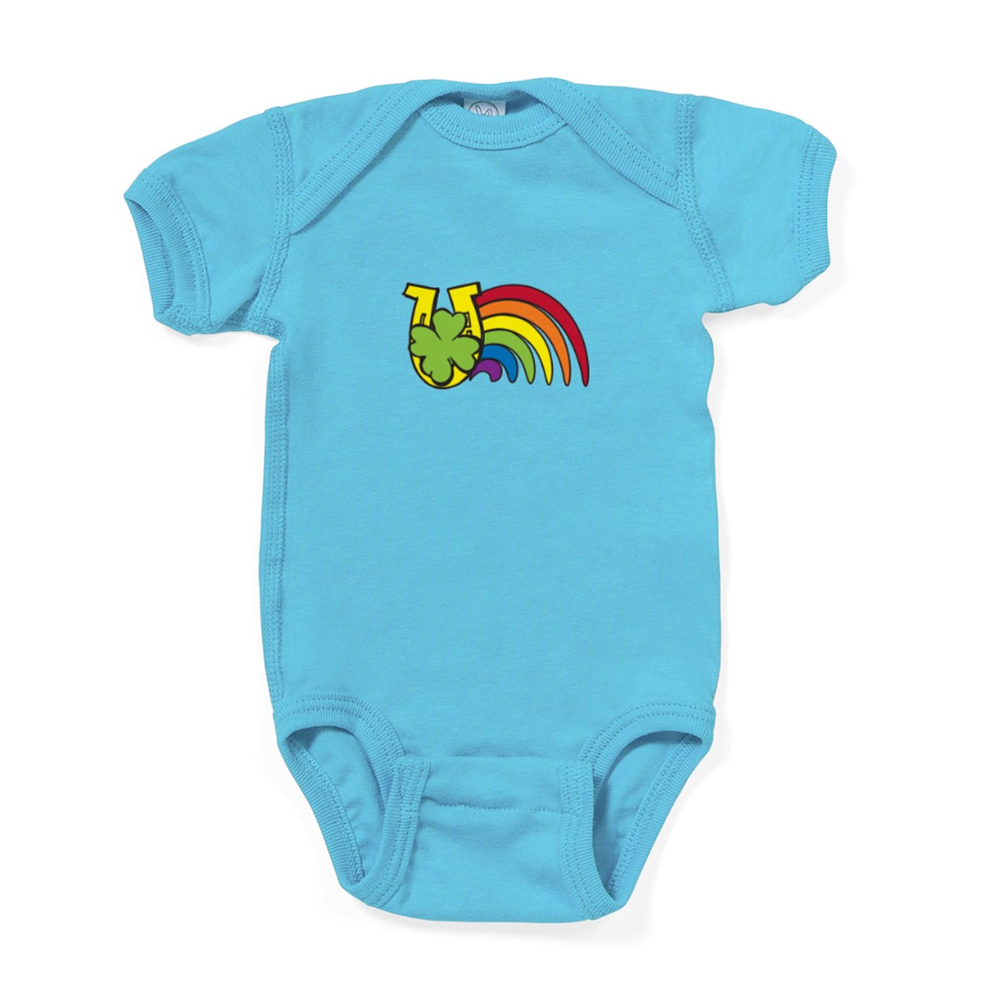 CafePress Luck Symbols Cute Infant Bodysuit Baby Romper Dark