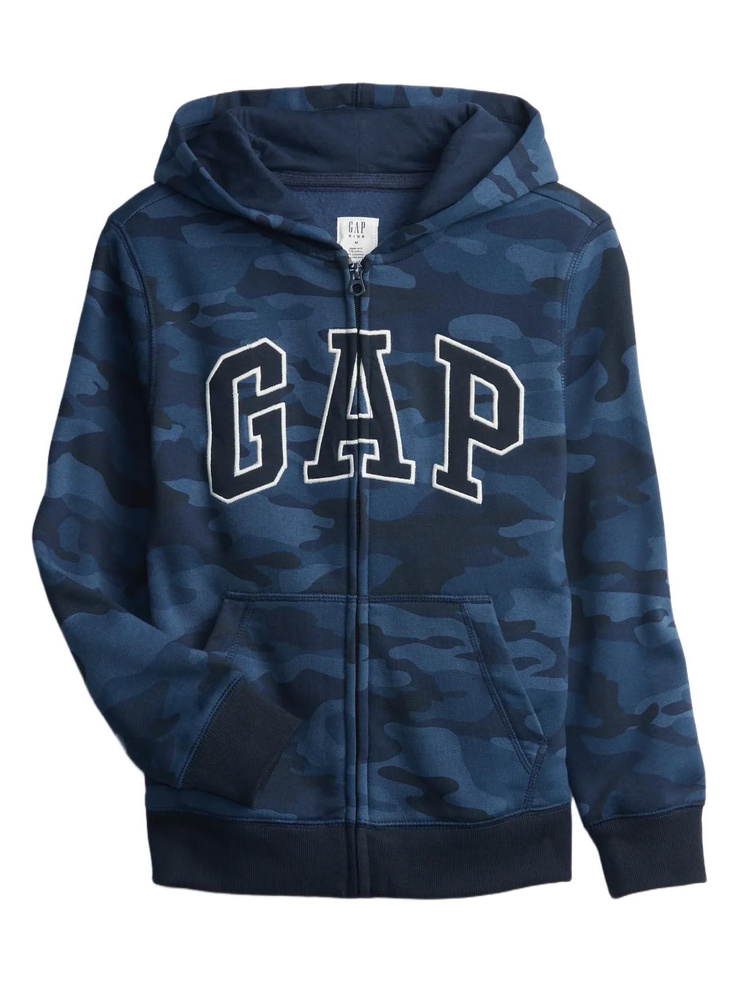 GAP Boys' Logo Hoodie Hooded Full Zip Sweatshirt