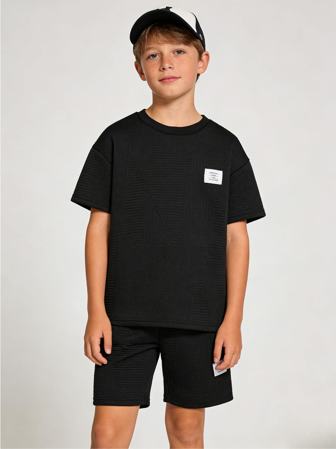 Tween Boys Short Sleeve Top and Shorts 2-Piece Set