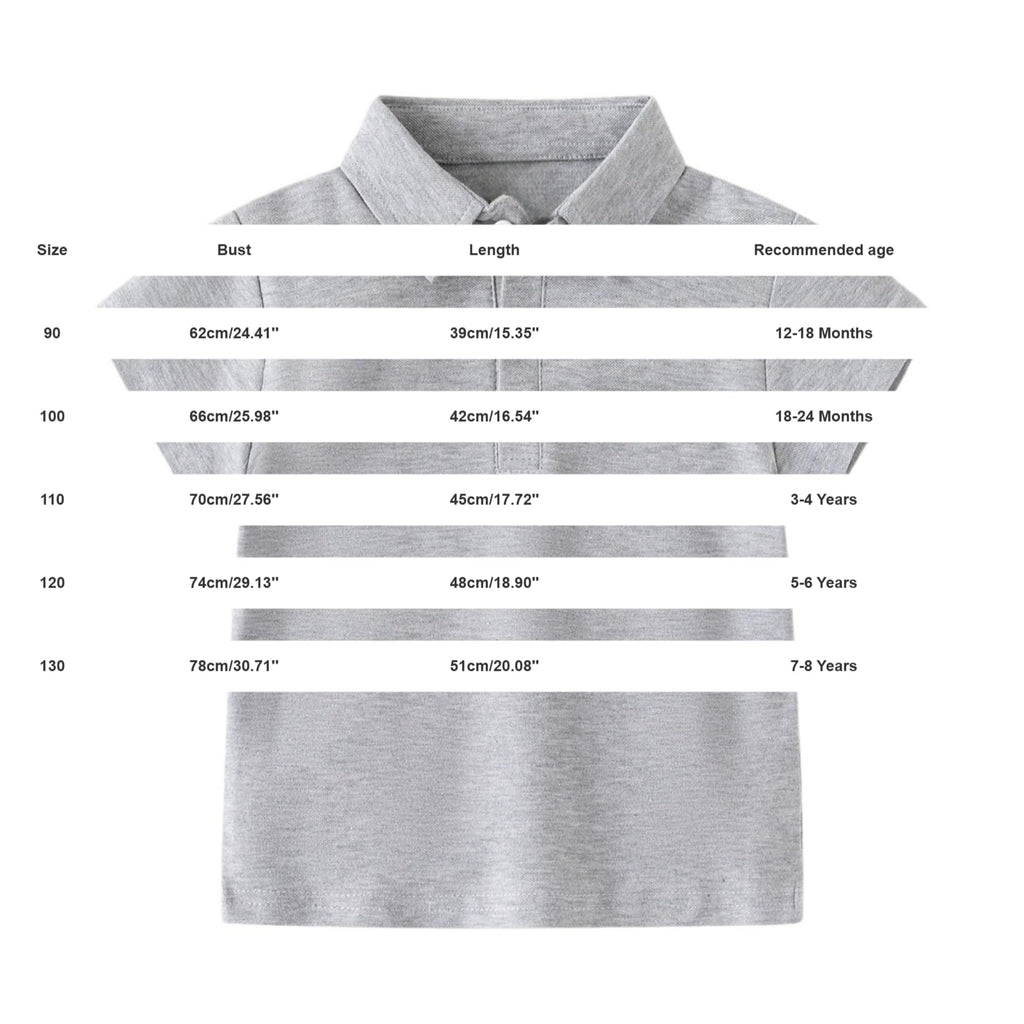 Back to School Polo Shirts for Boys Collared Short Sleeve Button Down Cotton Uniform Tops Daily Casual Outdoor Wear Clothes