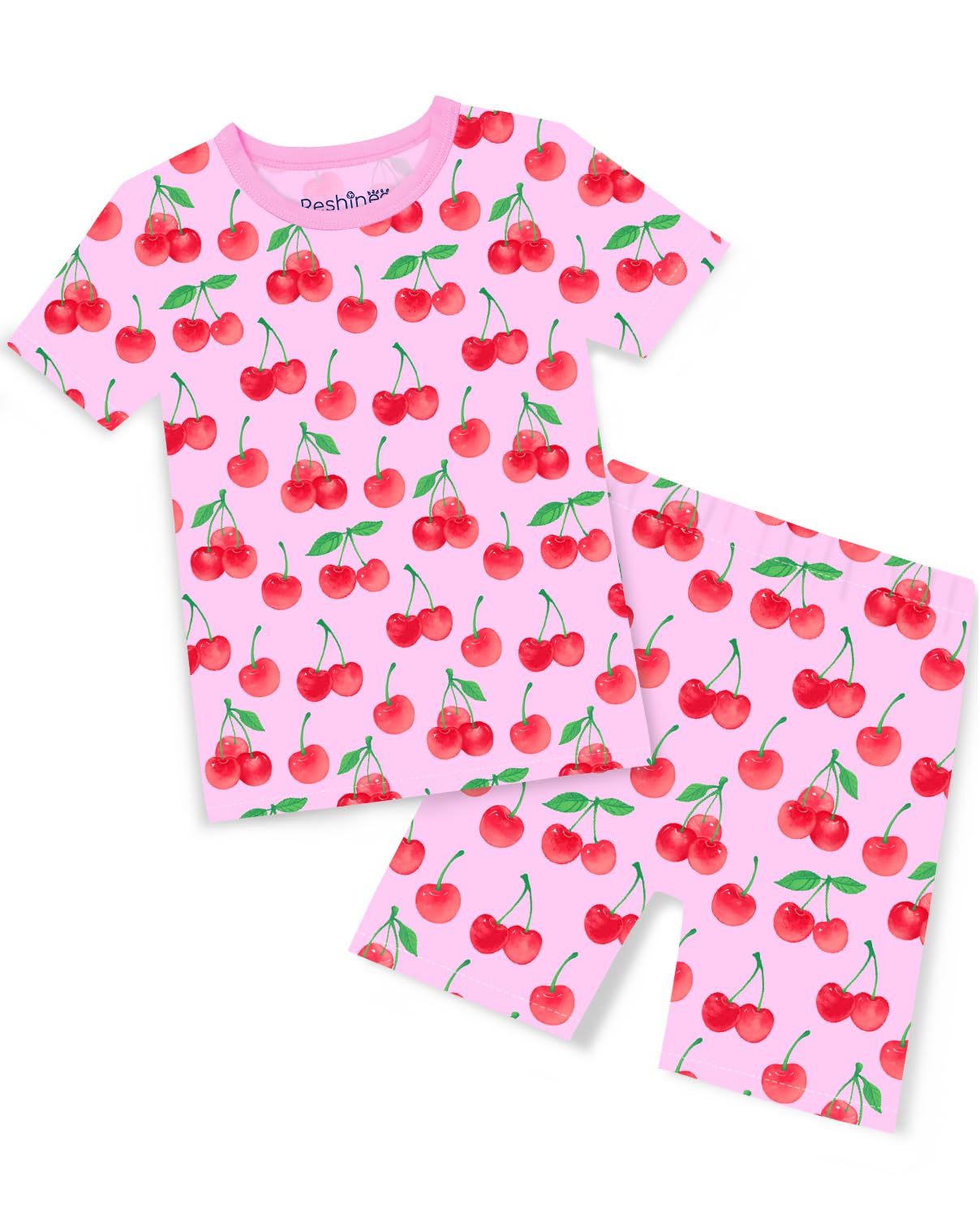 babee Reshinee Bamboo Viscose Toddler Unicorn Mermaid Girls Kids Pajamas Short Sleeve Summer Cool Snug fit Pjs 12M-8Y 2pcs