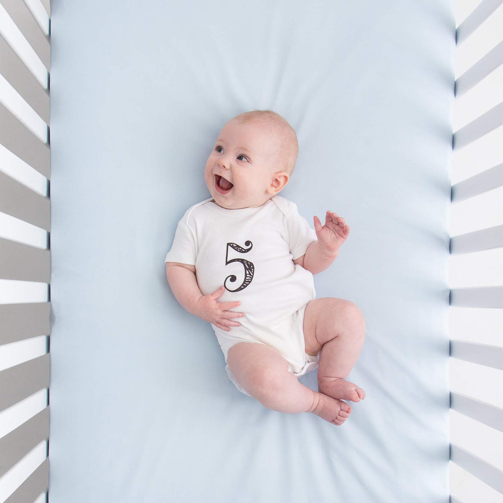 JumpOff Jo - Seize The Moment Baby Milestone Onesies, 1 Through 12 Bodysuit Set With Numbers, Newborn Essentials