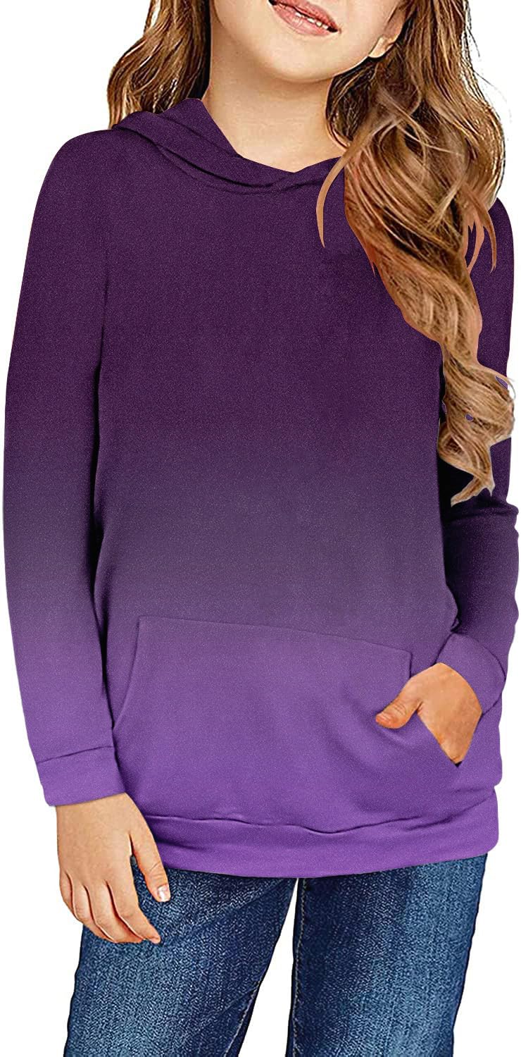 storeofbaby Girls Tops Casual Long Sleeve Shirts Loose Round Neck Tunic Blouse