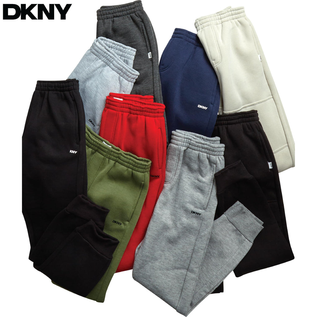 DKNY Boys Sweatpants - 2 Pack Active Performance Soft Fleece Boys Joggers Athletic Pants with Elastic Waistband and Pockets