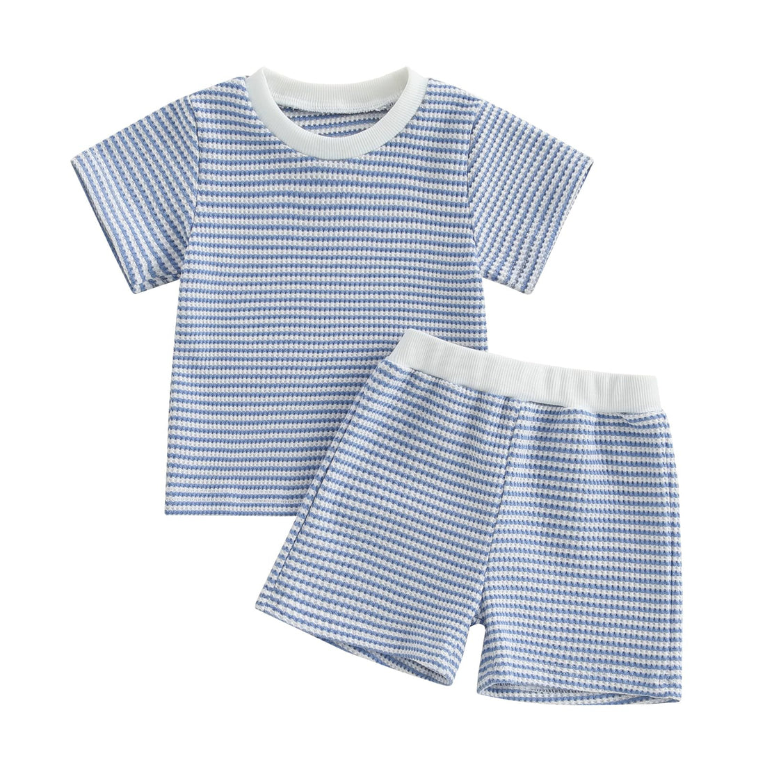 Baby Boys Striped T-Shirt and Shorts Summer Outfit Set