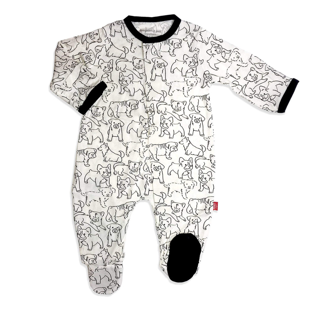 Magnetic Me Footie Pajamas Soft Modal Baby Sleepwear with Quick Magnetic Fastener | Boys and Girls Sleeper Preemie-24 Months