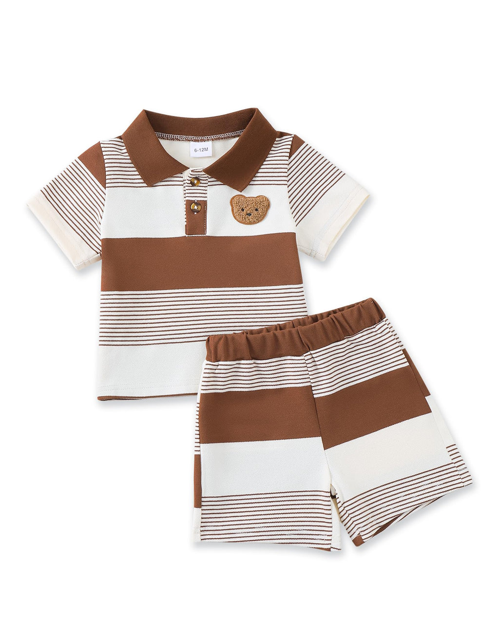 NZRVAWS Toddler Baby Boy Clothes 3 6 9 12 18 Months 2 3T Summer Spring Polo Shirt Shorts Sleeves Set Button Outfits 2 PCS