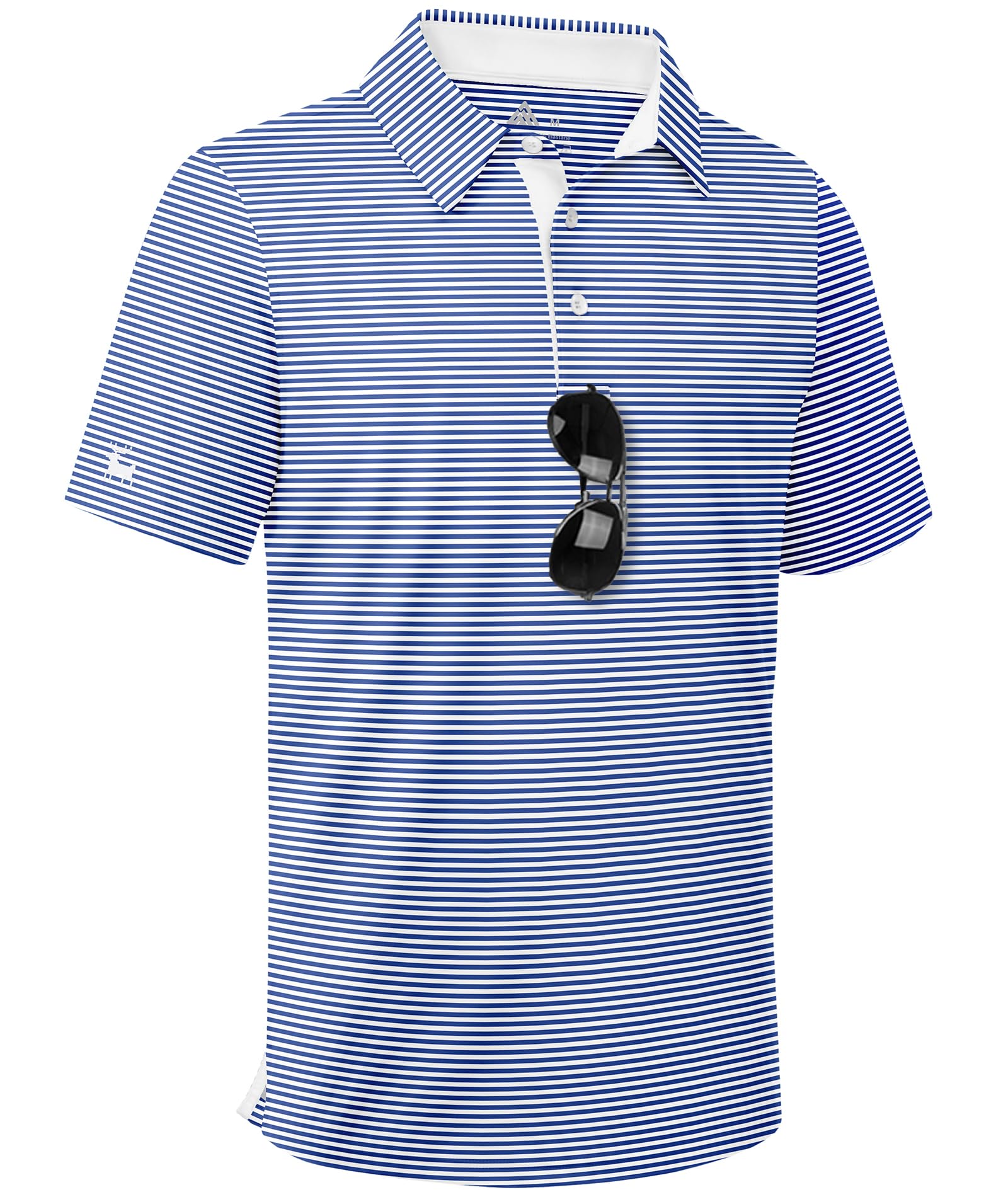 ZITY Boys Golf Polo Shirts Short Sleeve UPF 50+ Print Pattern Shirts for Youth Kids Funny School Uniform Collared T-Shirt