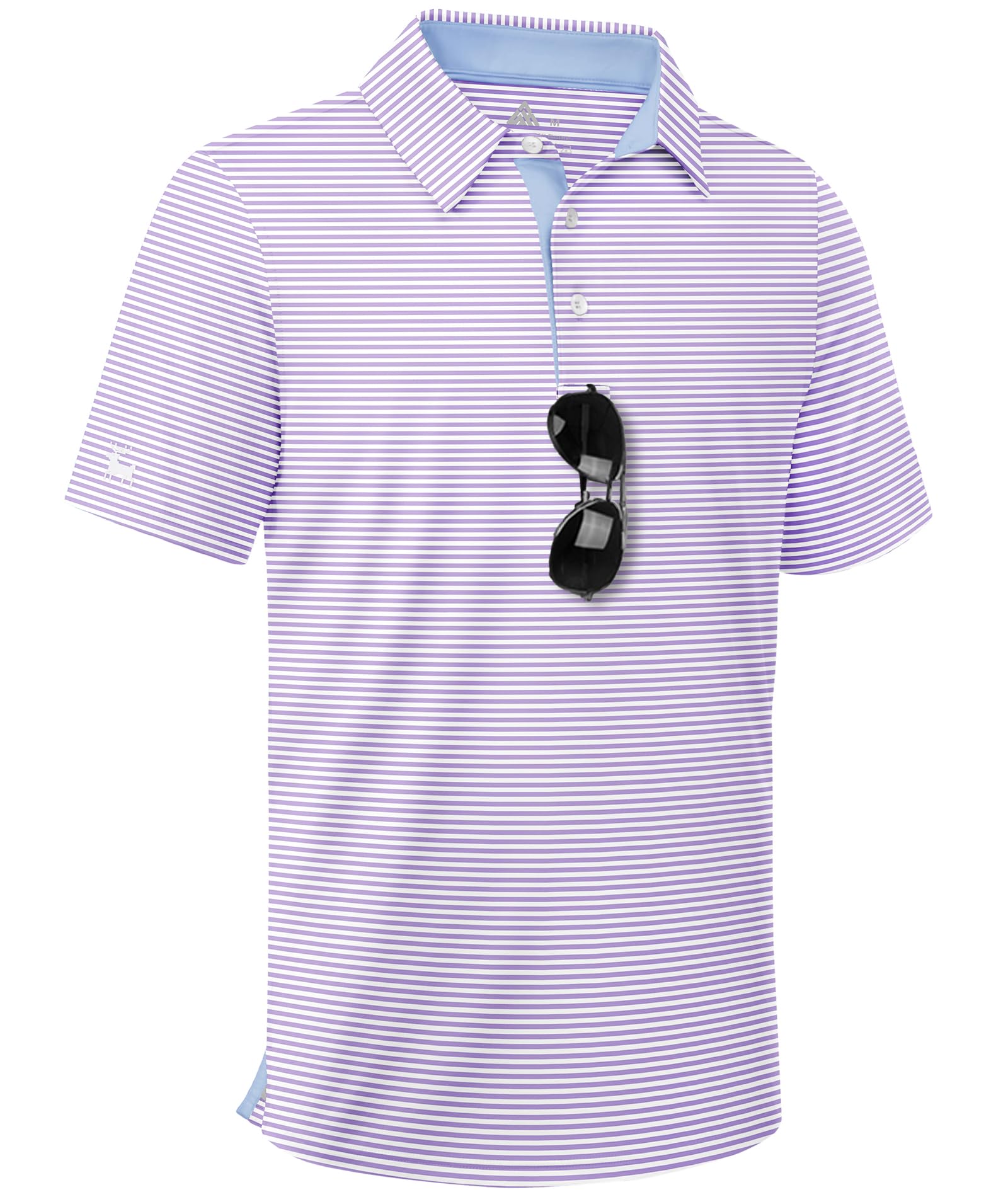 ZITY Boys Golf Polo Shirts Short Sleeve UPF 50+ Print Pattern Shirts for Youth Kids Funny School Uniform Collared T-Shirt
