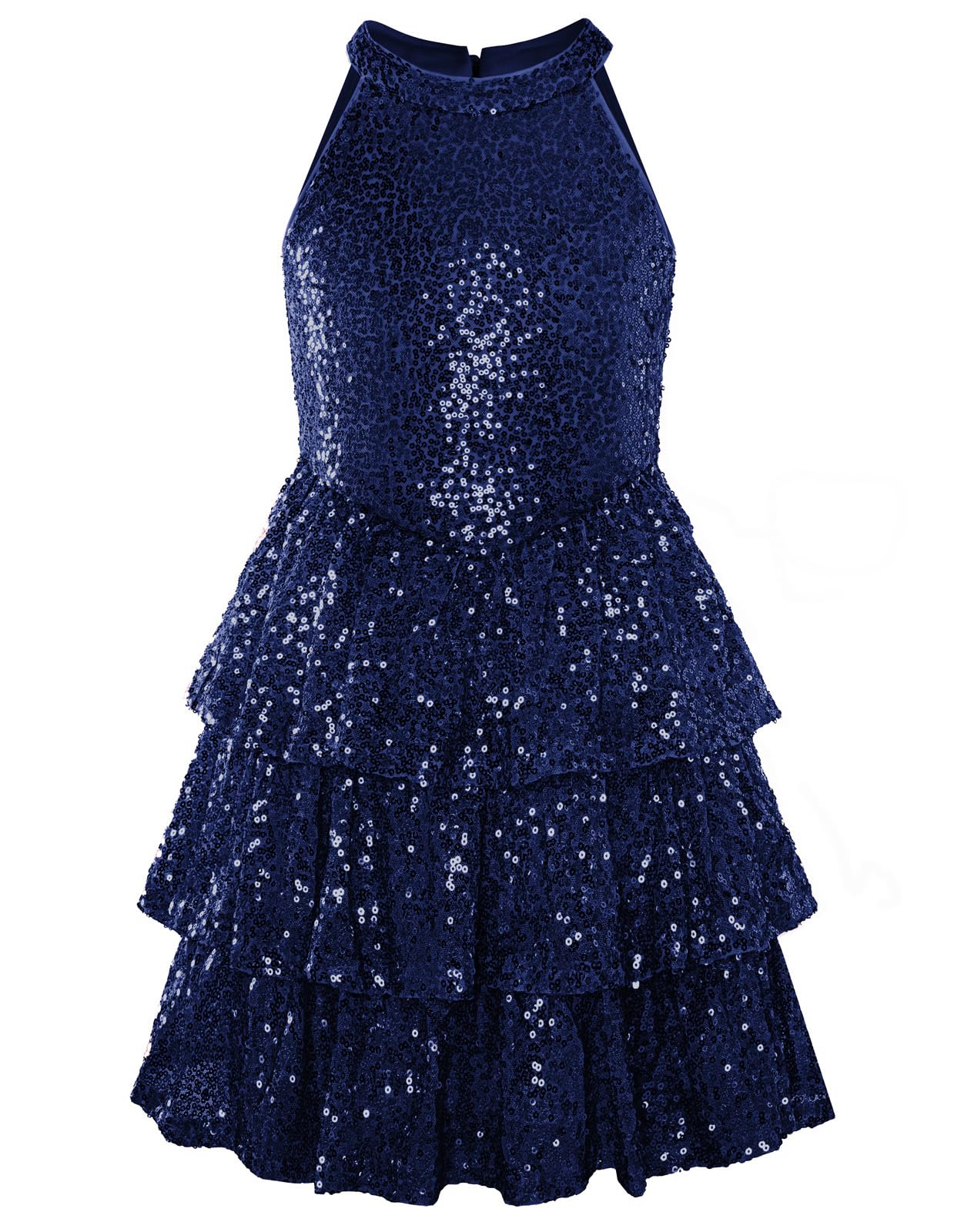GRACE KARIN Girls Sequin Party Dress Kids Sparkly Formal Birthday Teen Special Occasion Fancy Pageant Dresses Size 6-14
