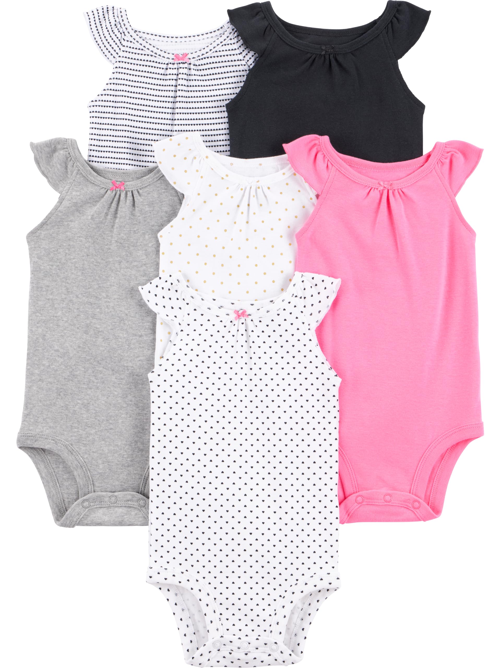 Simple Joys by Carter's Baby-Girls 6-Pack Short-Sleeve Bodysuit