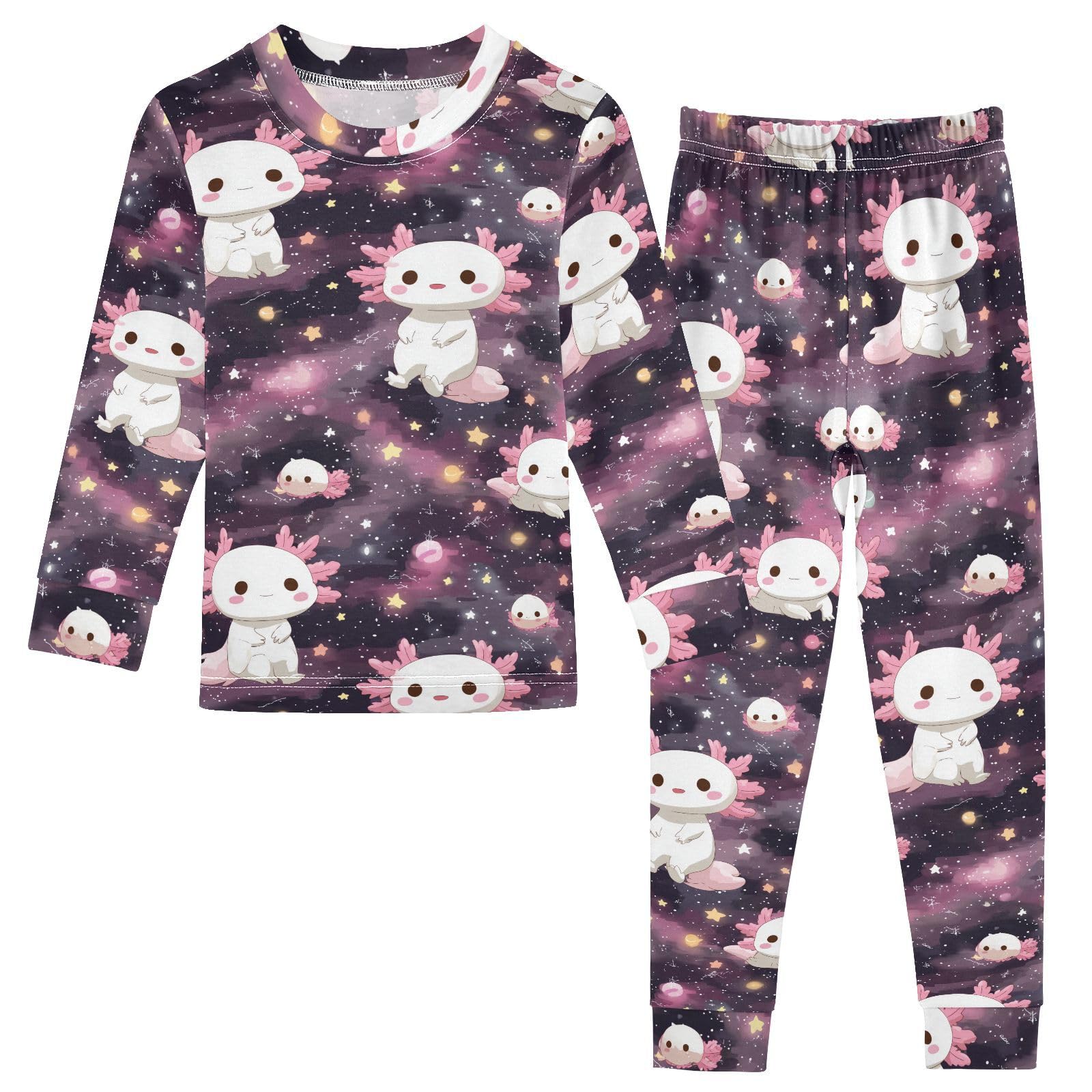 SLHKPNS Pajama Sets Long Sleeve Soft Comfy Sleepwear 2 Piece PJS 3-8 Years