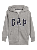 GAP Boys' Logo Hoodie Hooded Full Zip Sweatshirt