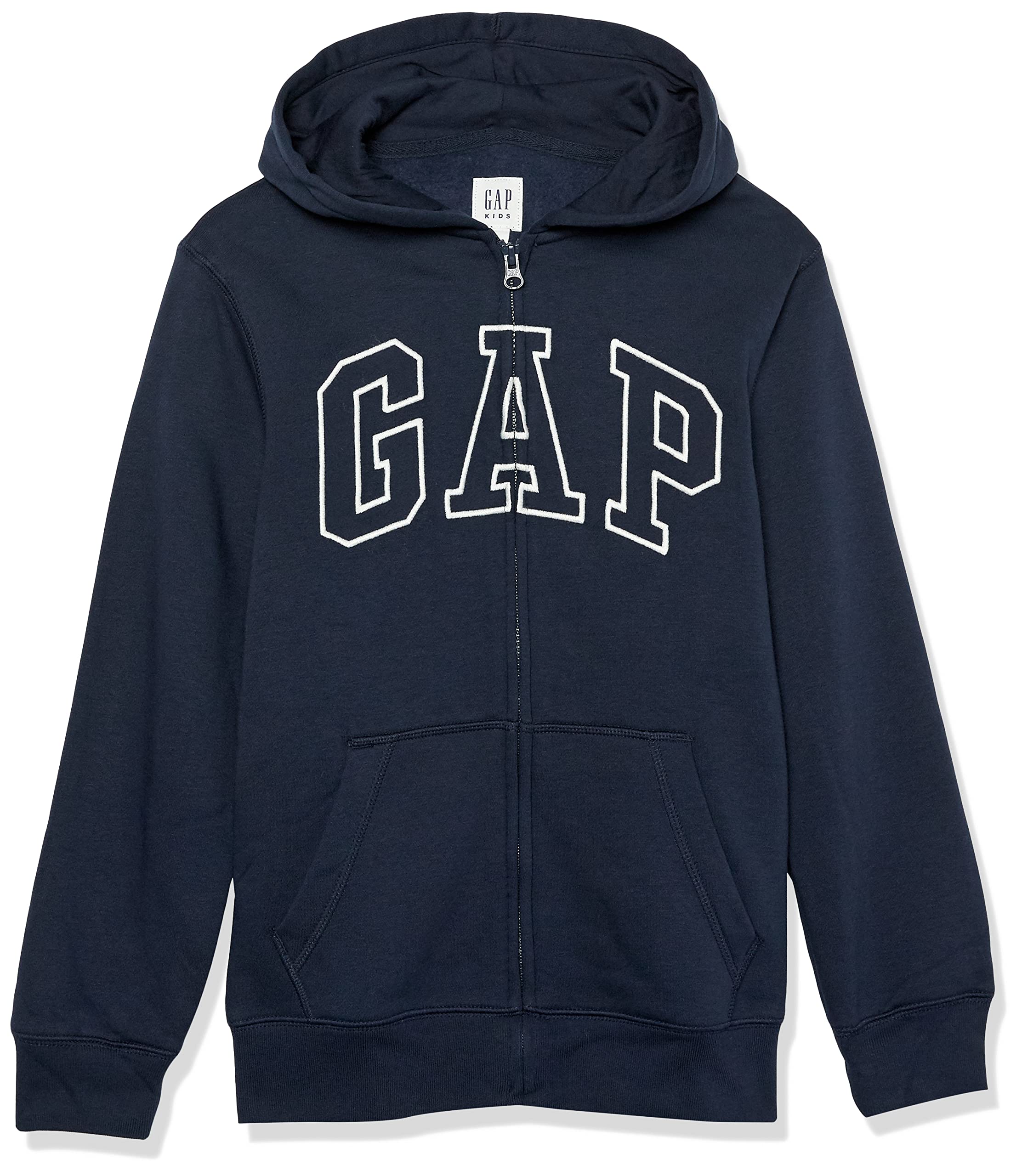 GAP Boys' Logo Hoodie Hooded Full Zip Sweatshirt