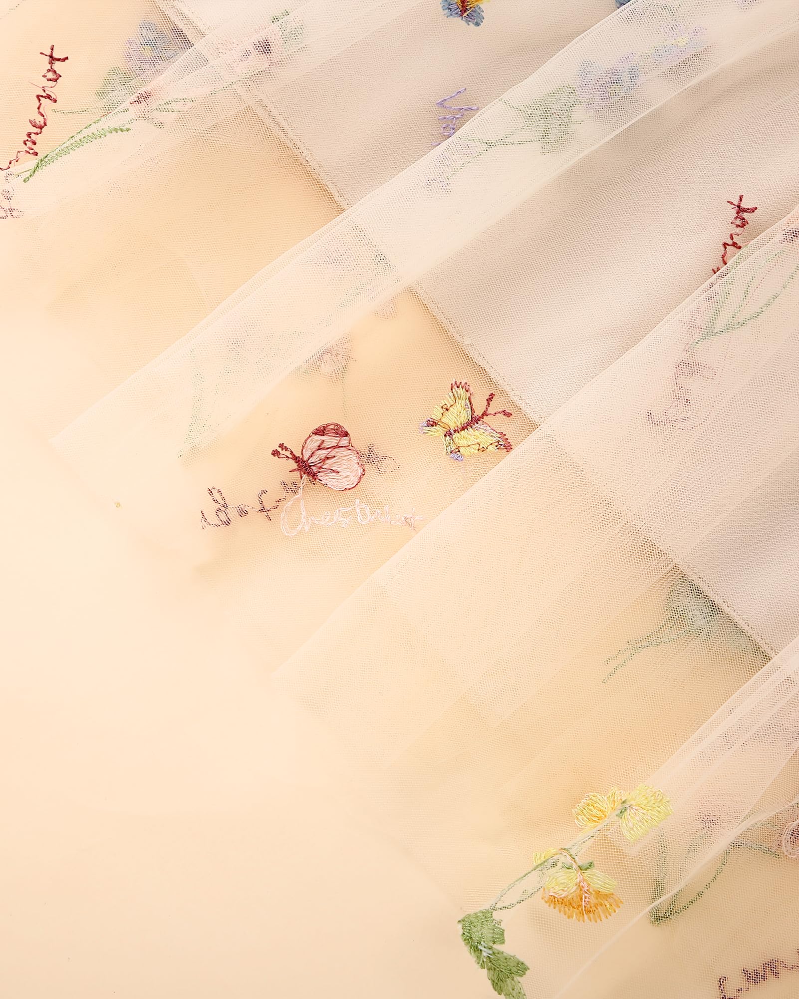 YALLET Flower Girl Dress Halter Neck Sleeveless Kids Dresses Collar Bow Embroidery Tulle Dress for Wedding Party Birthday