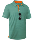 ZITY Boys Golf Polo Shirts Short Sleeve UPF 50+ Print Pattern Shirts for Youth Kids Funny School Uniform Collared T-Shirt