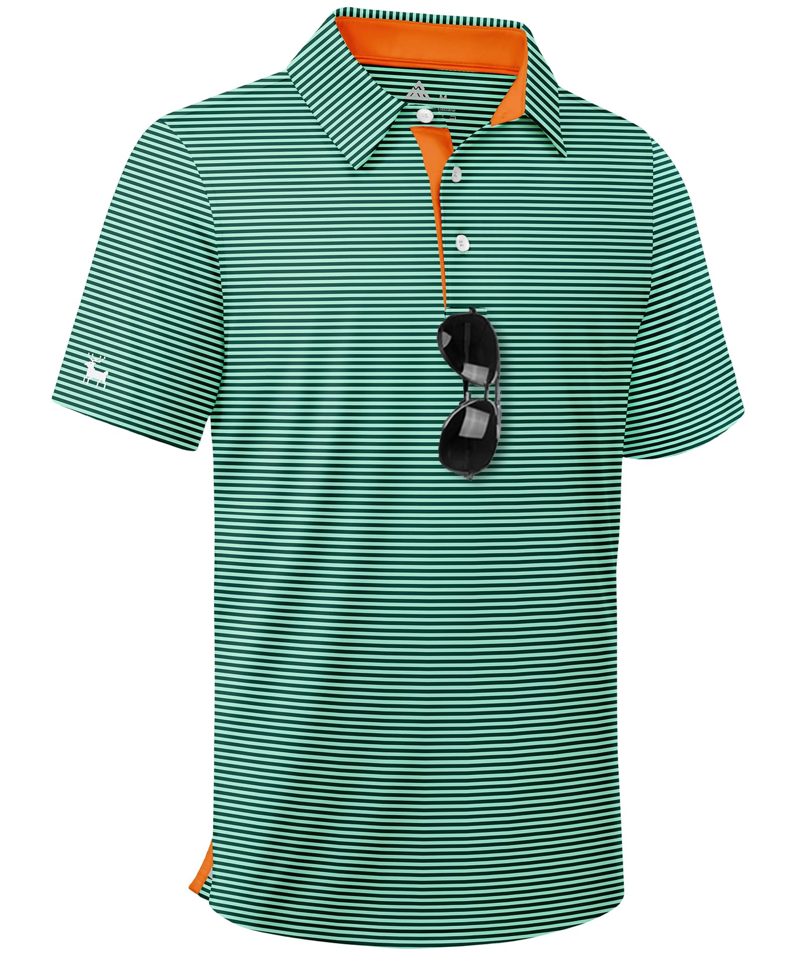 ZITY Boys Golf Polo Shirts Short Sleeve UPF 50+ Print Pattern Shirts for Youth Kids Funny School Uniform Collared T-Shirt